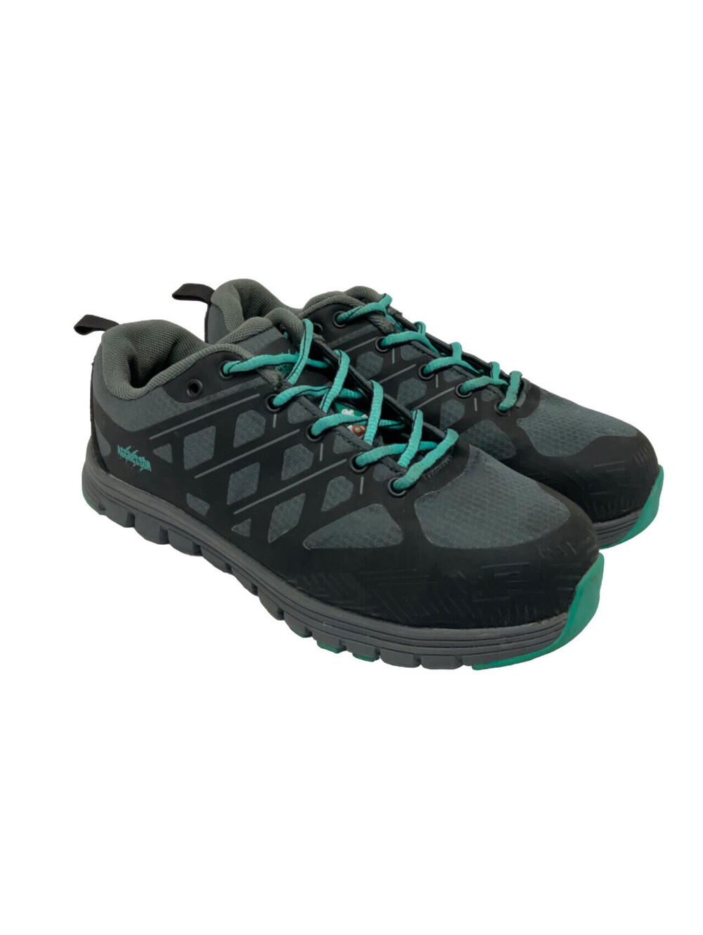 AGGRESSOR Women's Steel Toe Steel Plate Safety Work Shoes 1501 Grey/Black 9M